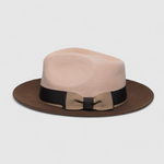 Chokore Chokore Urban Glam Fedora Hat with Bowtie Detail (Beige) 