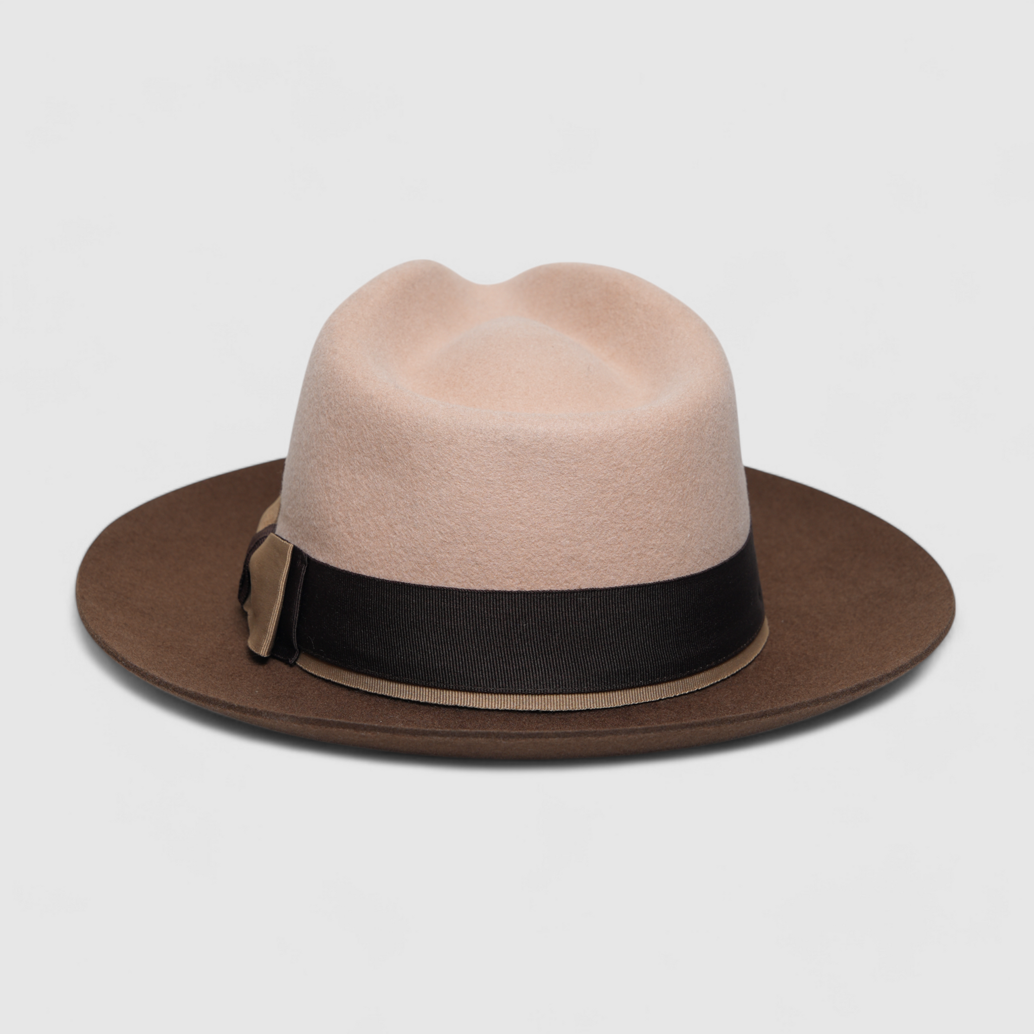 Chokore Urban Glam Fedora Hat with Bowtie Detail (Beige)