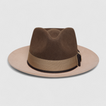 Chokore  Chokore Urban Glam Fedora Hat with Bowtie Detail (Brown)