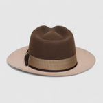 Chokore Chokore Urban Glam Fedora Hat with Bowtie Detail (Brown) 