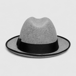 Chokore Chokore Urban Charm Fedora Hat with Feather Detail (Grey) 