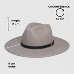 Chokore  Chokore Heritage Pinched Fedora Hat (Stone Grey)