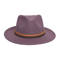 Chokore Chokore Fedora Hat with Dual Tone Band (Purple)