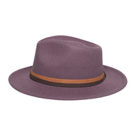 Chokore Chokore Fedora Hat with Dual Tone Band (Purple)