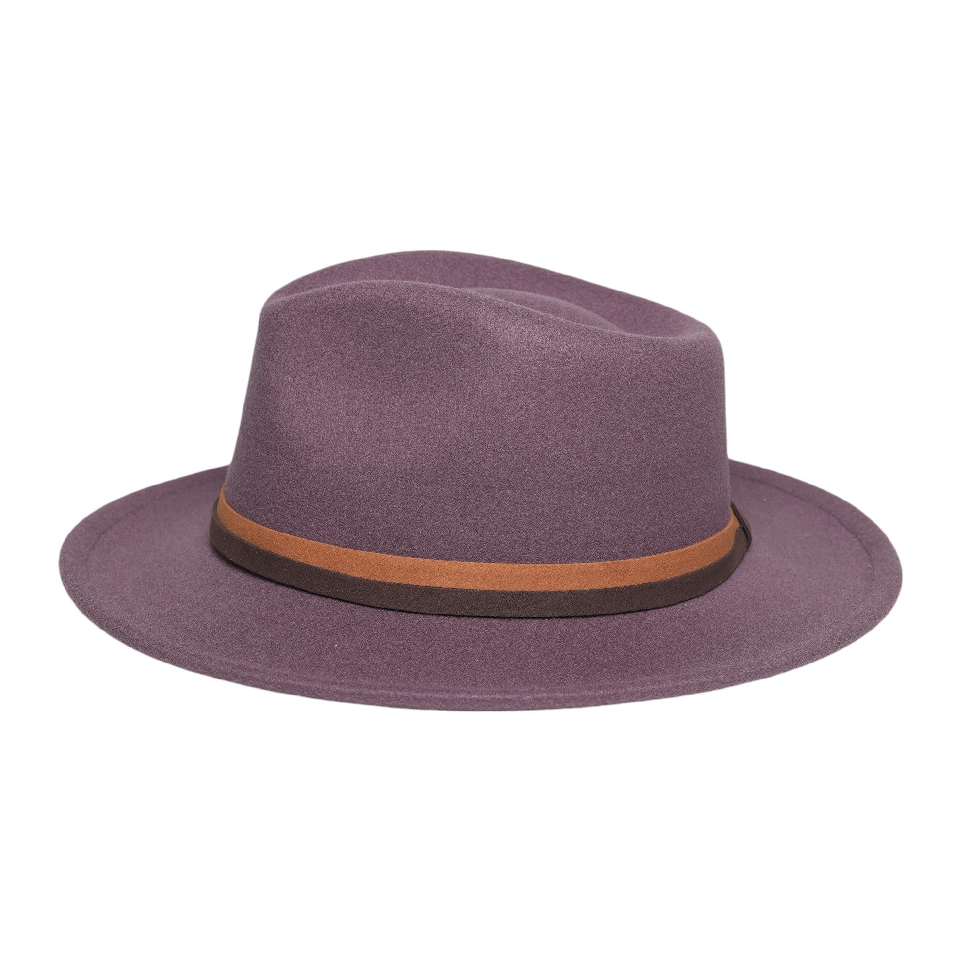 Chokore Fedora Hat with Dual Tone Band (Purple)