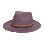 Chokore Chokore Fedora Hat with Dual Tone Band (Purple) 