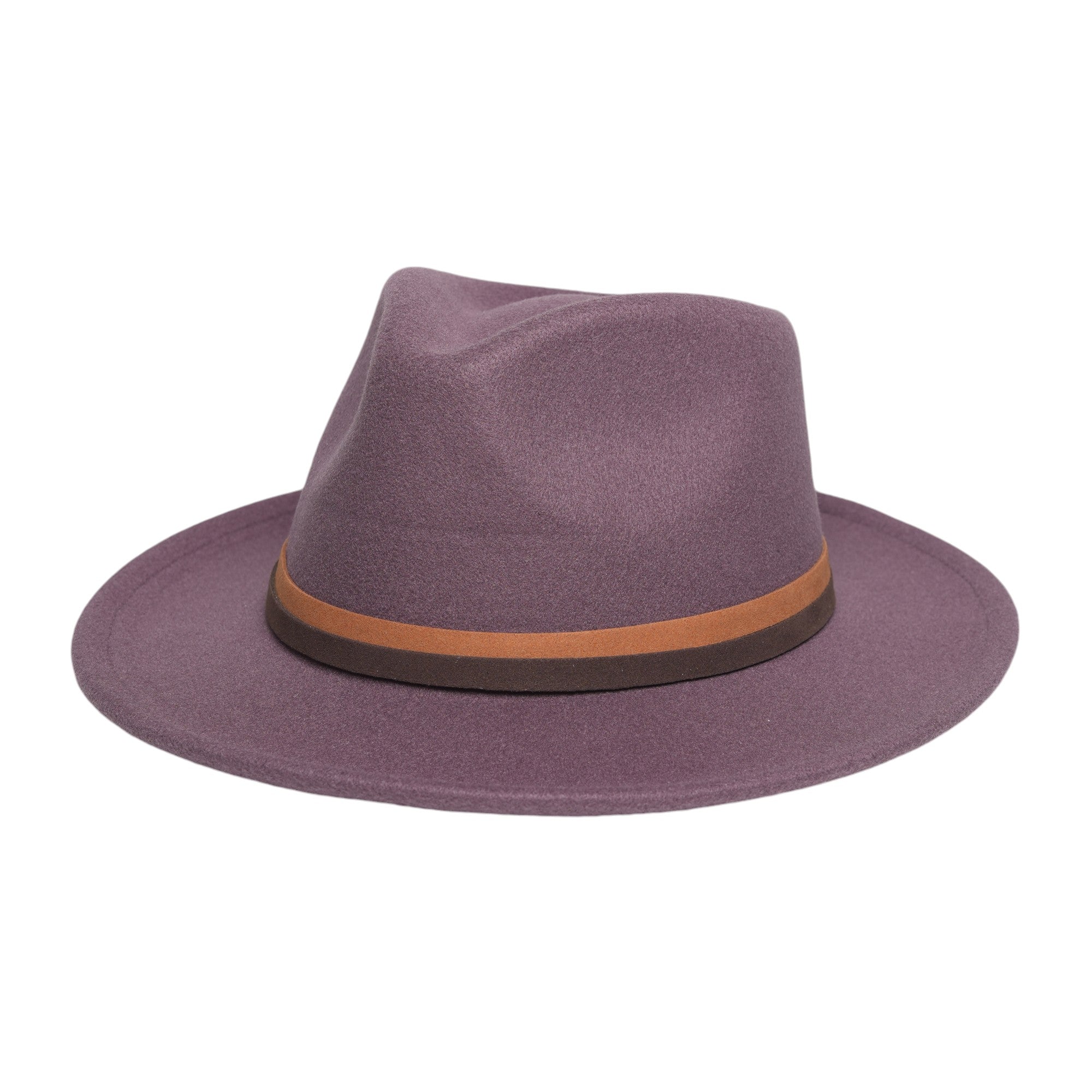 Chokore Fedora Hat with Dual Tone Band (Purple)