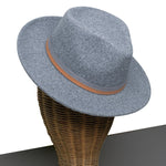 Chokore Chokore Dual Colour Classic Cowboy Hat (Brown) Chokore Fedora Hat with Dual Colour Band (Light Grey)