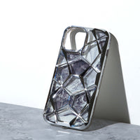 Chokore Chokore 3D Geometric Marble Cover (Silver) for iPhone