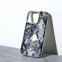 Chokore Chokore 3D Geometric Marble Cover (Silver) for iPhone