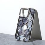 Chokore Chokore 3D Geometric Marble Cover (Silver) for iPhone 