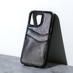 Chokore Chokore Simple Leather Cover with Double Card Pocket (Black) for iPhone 