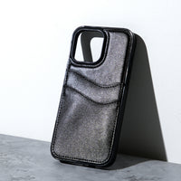 Chokore Chokore Simple Leather Cover with Double Card Pocket (Black) for iPhone