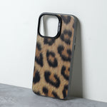 Chokore Chokore Cheetah Stamp Cover (Brown) for iPhone 