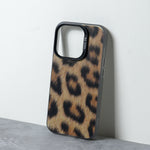 Chokore Chokore Cheetah Stamp Cover (Brown) for iPhone 