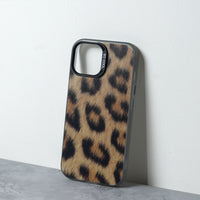 Chokore Chokore Cheetah Stamp Cover (Brown) for iPhone