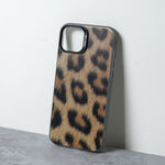 Chokore Chokore Cheetah Stamp Cover (Brown) for iPhone 