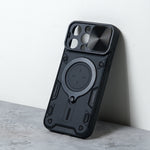 Chokore Chokore Armor Pro Shield Cover (Black) with Metal Ring Stand for iPhone 