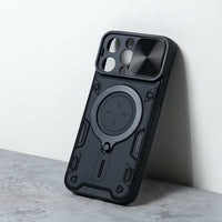 Chokore Chokore Armor Pro Shield Cover (Black) with Metal Ring Stand for iPhone