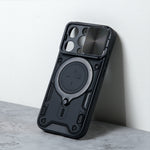 Chokore Chokore Armor Pro Shield Cover (Black) with Metal Ring Stand for iPhone 