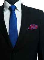 Chokore Chokore Panjim - Pocket Square & dark blue necktie