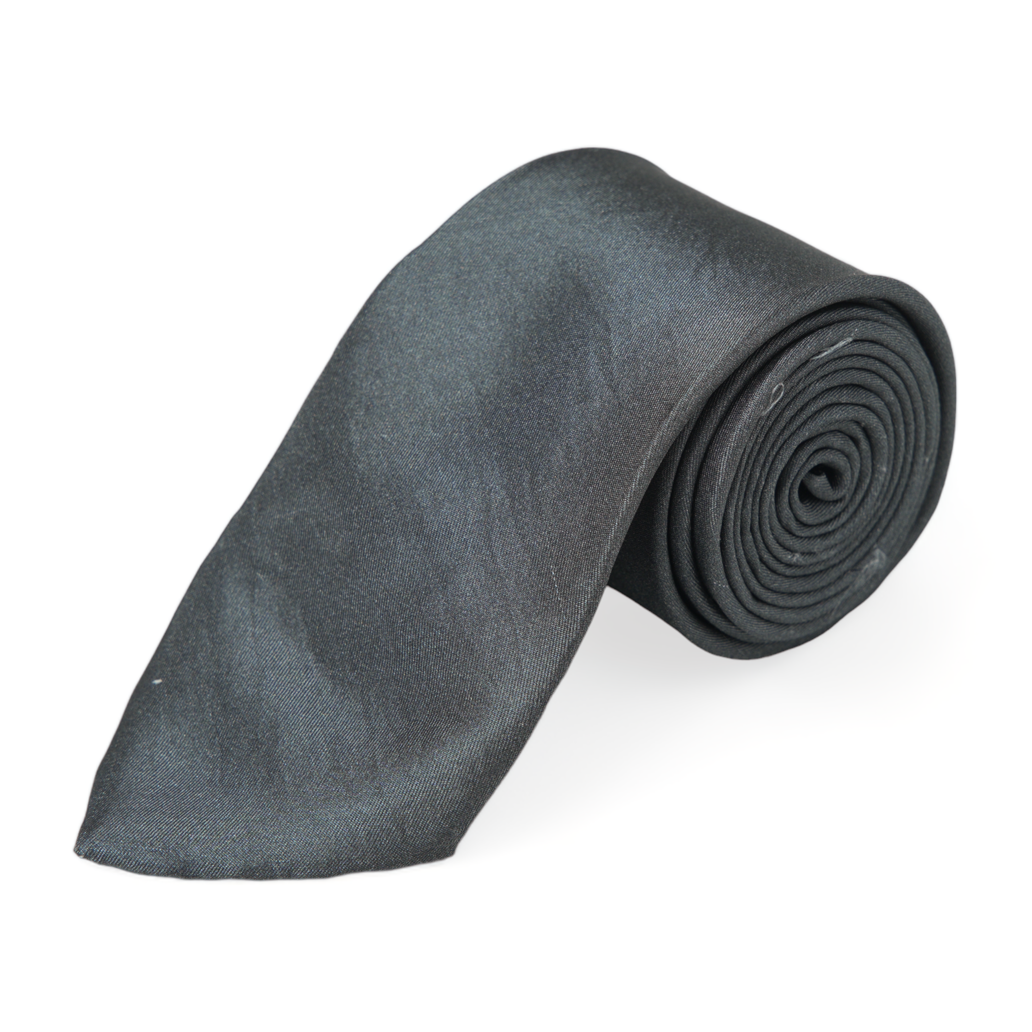 Chokore Onyx - Pocket Square & Dark Grey color silk tie for men