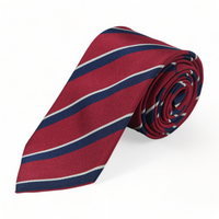 Chokore Chokore Spot On - Pocket Square & Chokore Repp Tie (Red) Necktie