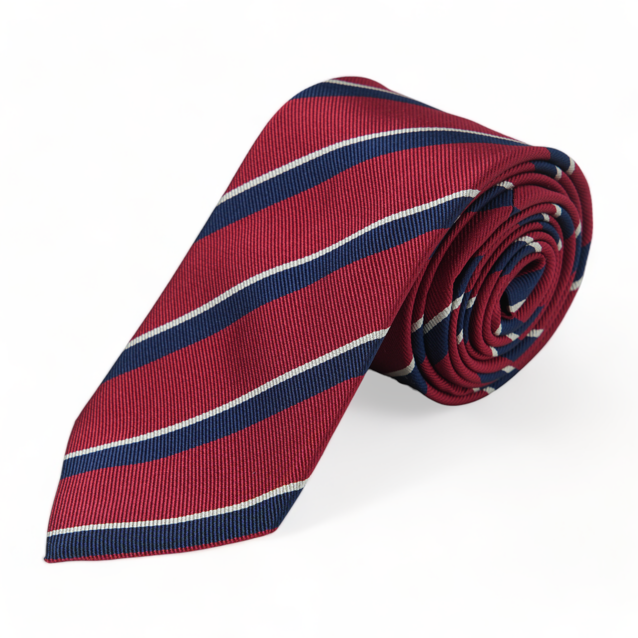 Chokore Spot On - Pocket Square & Chokore Repp Tie (Red) Necktie