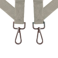 Chokore Chokore X-shaped Snap Hook Suspenders (Beige)