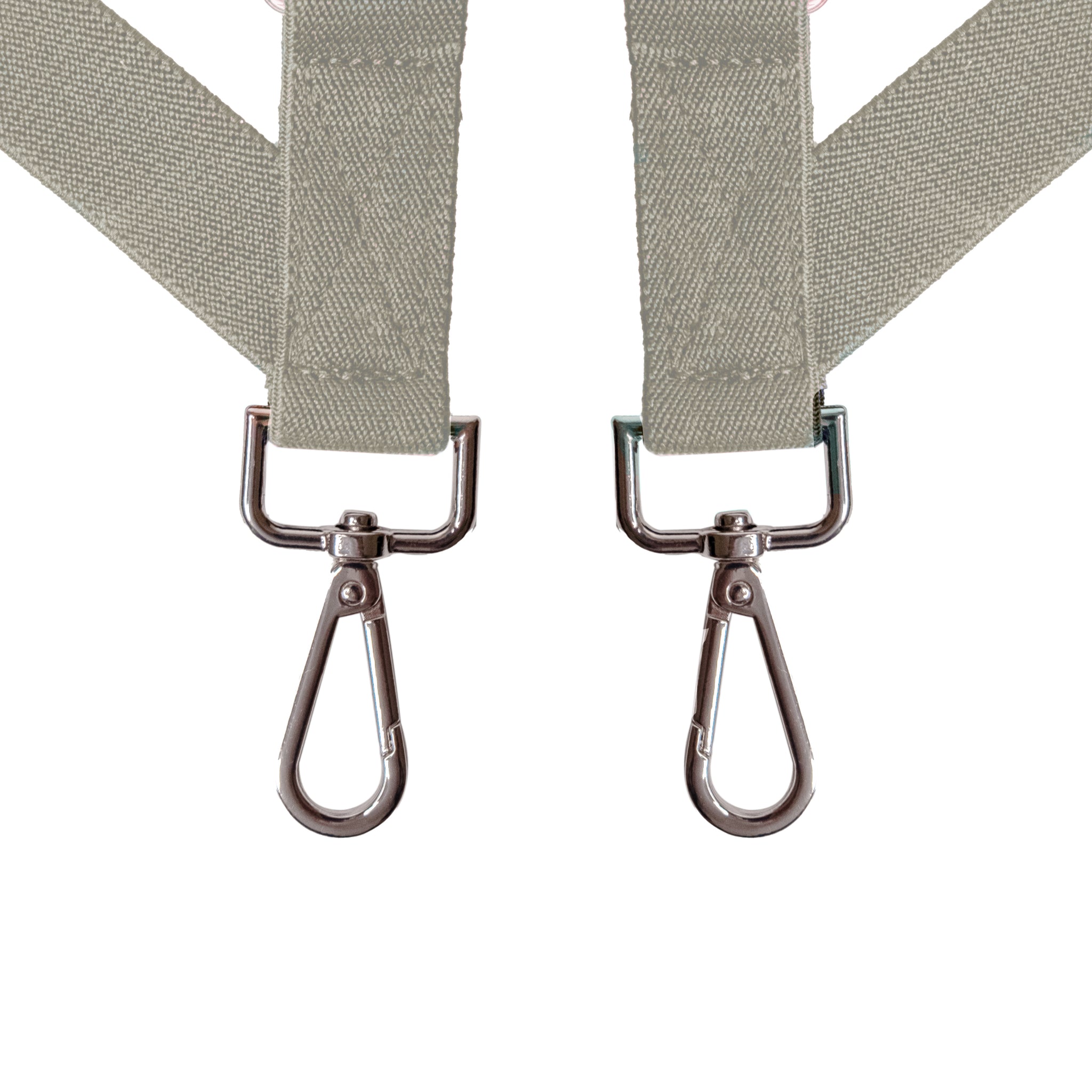 Chokore X-shaped Snap Hook Suspenders (Beige)