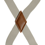 Chokore Chokore X-shaped Snap Hook Suspenders (Beige) 