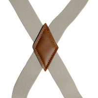 Chokore Chokore X-shaped Snap Hook Suspenders (Beige)