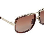 Chokore Chokore  Vintage Metal Frame Aviator Sunglasses ( Brown) 