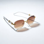 Chokore Chokore Rimless Carter Sunglasses( Brown) 