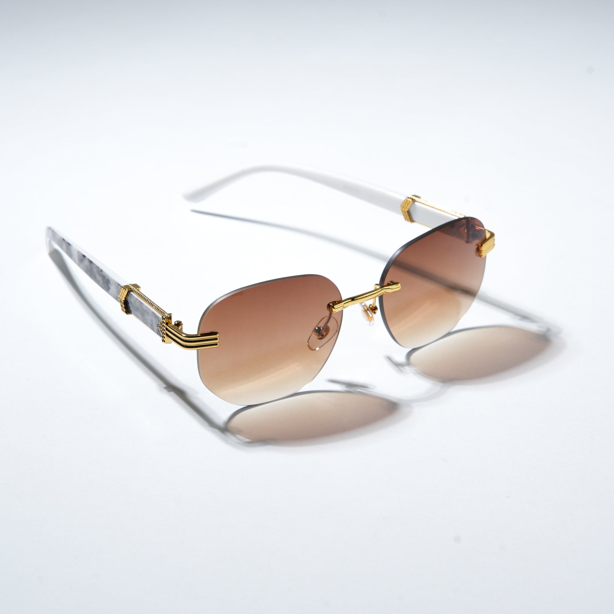 Chokore Rimless Carter Sunglasses Brown