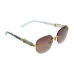 Chokore Chokore Rimless Carter Sunglasses( Brown) 