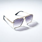 Chokore Chokore Double Bridge Alloy Frame Aviator Sunglasses (Purple) 