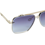 Chokore Chokore Double Bridge Alloy Frame Aviator Sunglasses (Purple) 