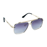 Chokore Chokore Double Bridge Alloy Frame Aviator Sunglasses (Purple)