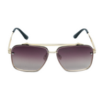 Chokore  Chokore Double Bridge Alloy Frame Aviator Sunglasses (Dark Brown)