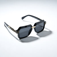 Chokore Chokore Retro Large Metal Frame Sunglasses (Black & Gold)