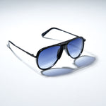 Chokore Chokore Double Bridge Metal Pilot Frame Sunglasses ( Blue & Black) 