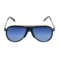 Chokore Chokore Double Bridge Metal Pilot Frame Sunglasses ( Blue & Black)