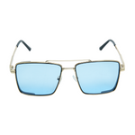 Chokore  Chokore Double Bridge Aviator Sunglasses (Blue & Black Gold)