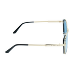 Chokore Chokore Double Bridge Aviator Sunglasses (Blue & Black Gold) 