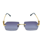 Chokore Chokore Rimless Metal Leopard Sunglasses (Black & Gold) 