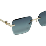 Chokore Chokore Rimless Polygon Sunglasses (Green) 