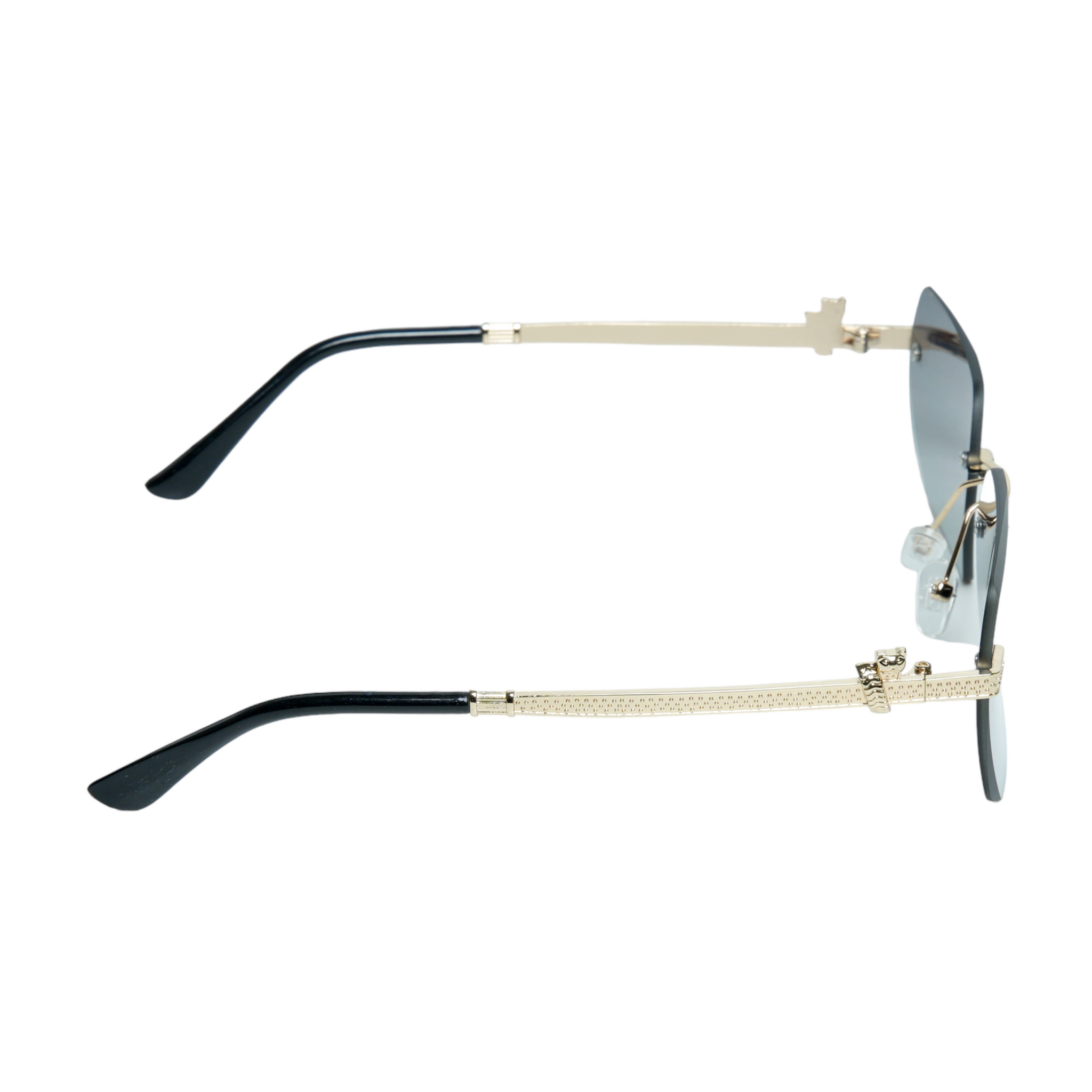 Chokore Rimless Polygon Sunglasses (Green)