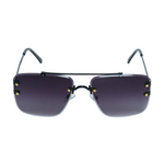 Chokore Chokore Vintage Rimless Metal Frame Sunglasses (Black & Grey) 