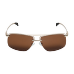 Chokore Chokore Classic Half Frame Polarized Sunglasses (Brown) 